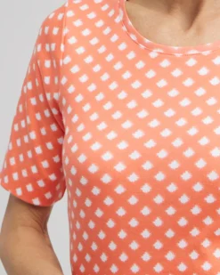 Shop Checkered Everyday Elbow Sleeve Tee Tops
