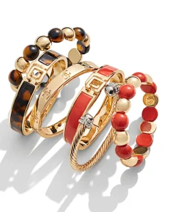 Online Click Orange Bangle Bracelet Bracelet Stacking