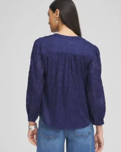 Best Chiffon Embroidered Shirt Tops