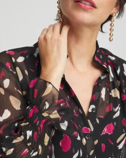 Fashion Chiffon Ruffle Collar Top Tops | Blouses & Shirts