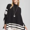 Best Sale Colorblock Sweater Poncho Tops | Ponchos & Ruanas