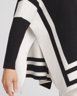 Best Sale Colorblock Sweater Poncho Tops | Ponchos & Ruanas