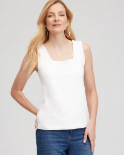 Cheap Contour Cotton™ Square Neck Tank Tops