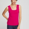 Clearance Contour Cotton™ Square Neck Tank Tops