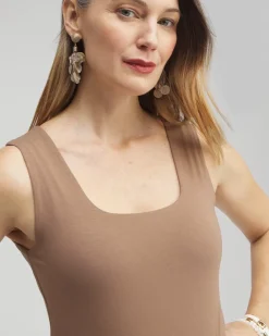 Cheap Contour Cotton™ Square Neck Tank Tops
