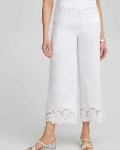 Shop Cotton Sateen Cut Work Crops Pants