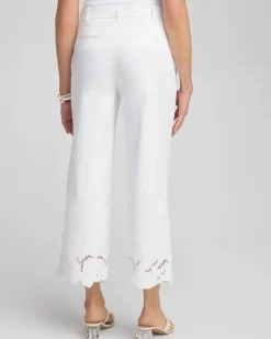 Shop Cotton Sateen Cut Work Crops Pants