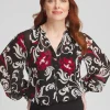 Outlet Crinkle Chiffon Floral Blouse Tops | Blouses & Shirts