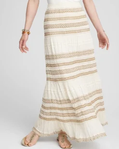 Sale Crochet Gauze Trim Skirt Skirts