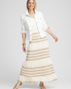 Sale Crochet Gauze Trim Skirt Skirts