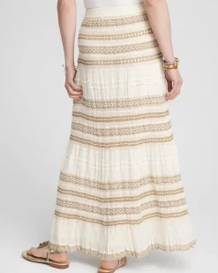 Sale Crochet Gauze Trim Skirt Skirts