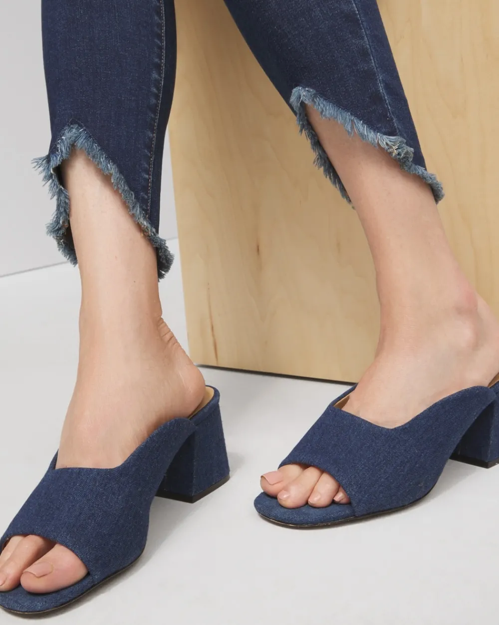 Flash Sale Denim Modern Heels Shoes