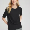 Best Sale Draped Front Tee Tops