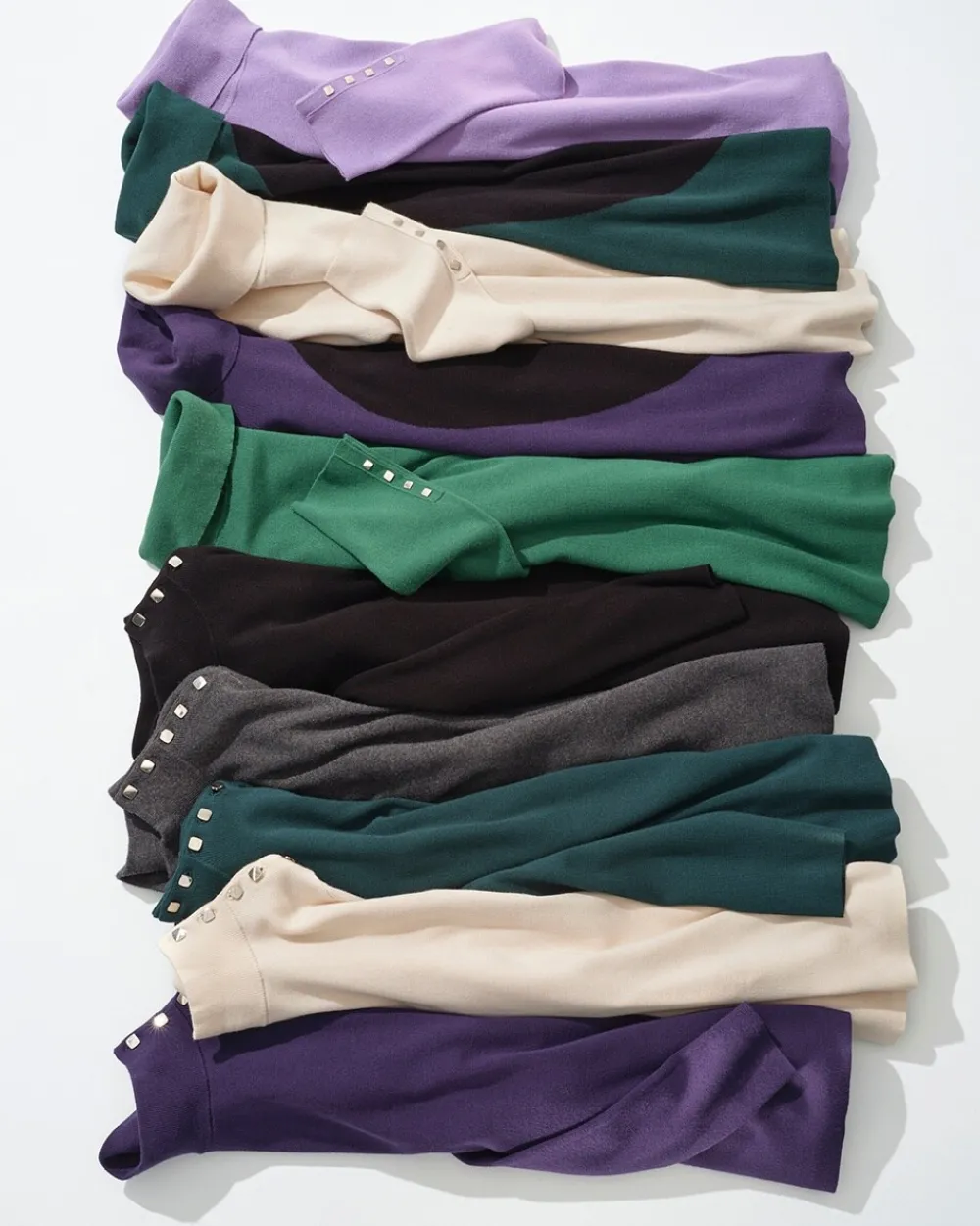 Flash Sale Ecovero™ Button Cuff Turtleneck Sweater Sweaters