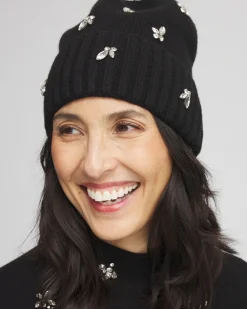 Online Embellished Cashmere Blend Hat Cold Weather Accessories | Hats
