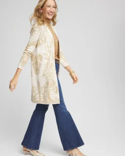 Flash Sale Embellished Jacquard Cardigan Sweaters