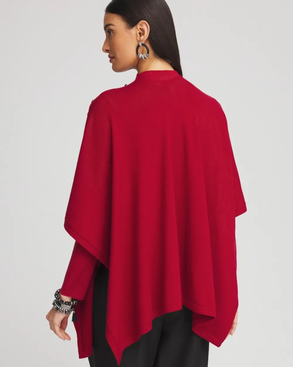 Flash Sale Embellished Knit Ruana Matching Sets | Ponchos & Ruanas