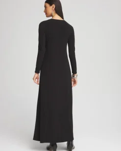 Cheap Embellished Long Sleeve Maxi Dress Dresses
