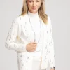 Cheap Embellished Long-sleeve Cardigan Sweaters