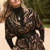 Hot Embellished Paisley Sweater Ruana Tops | Ponchos & Ruanas