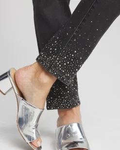 Cheap Embellished Pull-On Ankle Jeggings Jeans & Denim