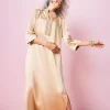 Best Embellished Satin Maxi Dress Dresses