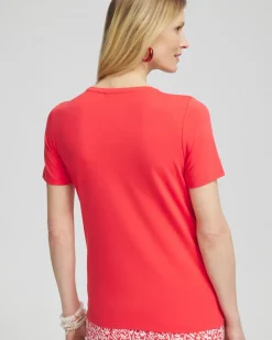 Flash Sale Eyelet Detail Top Tops