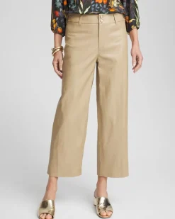 New Faux Leather Trouser Crops Pants