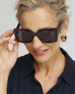 New Faux Tort Rectangle Sunglasses Eyewear