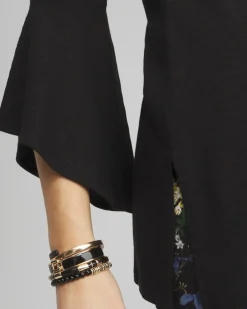 Cheap Flare Sleeve Tunic Tops