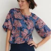 Best Floral Bubble Hem Top Tops