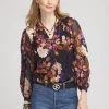 Clearance Floral Burnout Blouse Tops | Blouses & Shirts