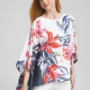Store Floral Poncho Tops