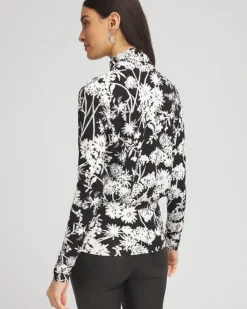 Flash Sale Floral Print Banded Hem Top Tops
