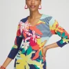 Clearance Floral V-neck Tunic Tops