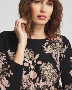 Outlet Foil Dolman-Sleeve Sweater Sweaters