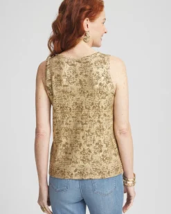 Clearance Foil Print Sweater Tank Sweaters | Matching Sets