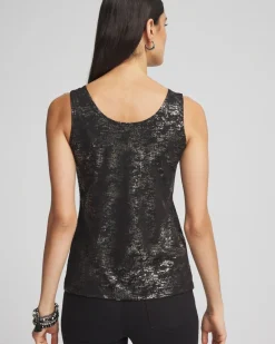 Outlet Foiled Microfiber Tank Tops | Tees