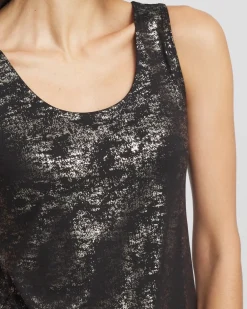 Outlet Foiled Microfiber Tank Tops | Tees