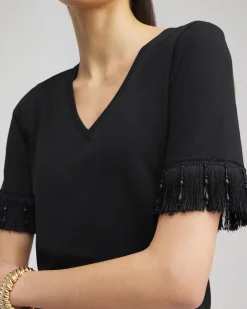 Store Fringe Trim Top Tops