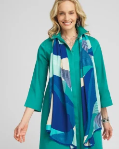Best Geo Print Oblong Scarf Scarves