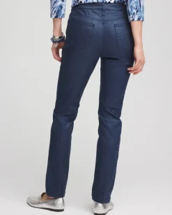 Clearance Girlfriend Coated Animal Print Jeans Jeans & Denim