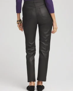 Best Girlfriend Coated Ankle Jeans Jeans & Denim