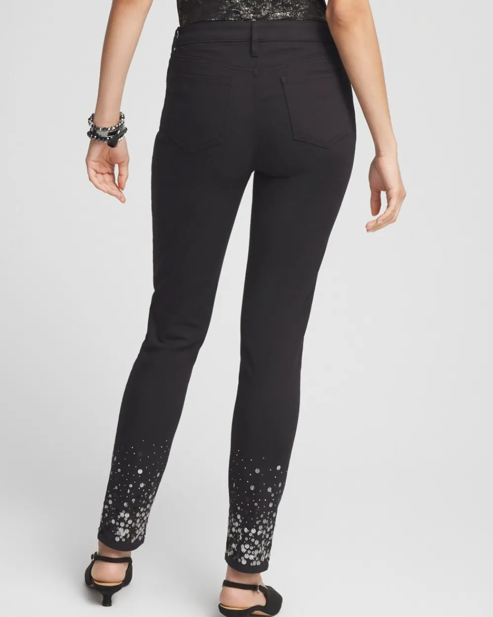 Flash Sale Girlfriend Sequin Ankle Jeans Jeans & Denim