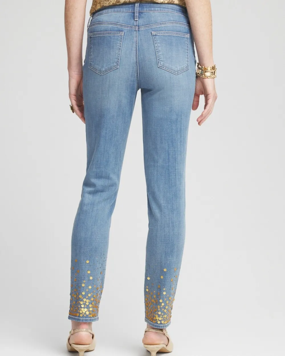 Fashion Girlfriend Sequin Ankle Jeans Jeans & Denim