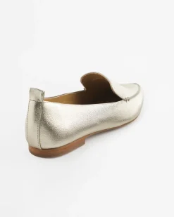 New Metallic Leather Loafer Shoes