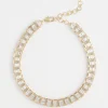 Online Tone Baguette Collar Necklace Necklaces
