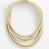 Online Tone Coil Collar Necklace Necklaces