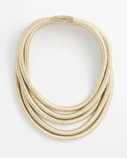 Online Tone Coil Collar Necklace Necklaces