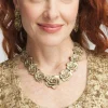 Fashion Tone Flower Collar Necklace Necklaces